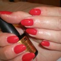 Shellac Manicure - Wildfire Red